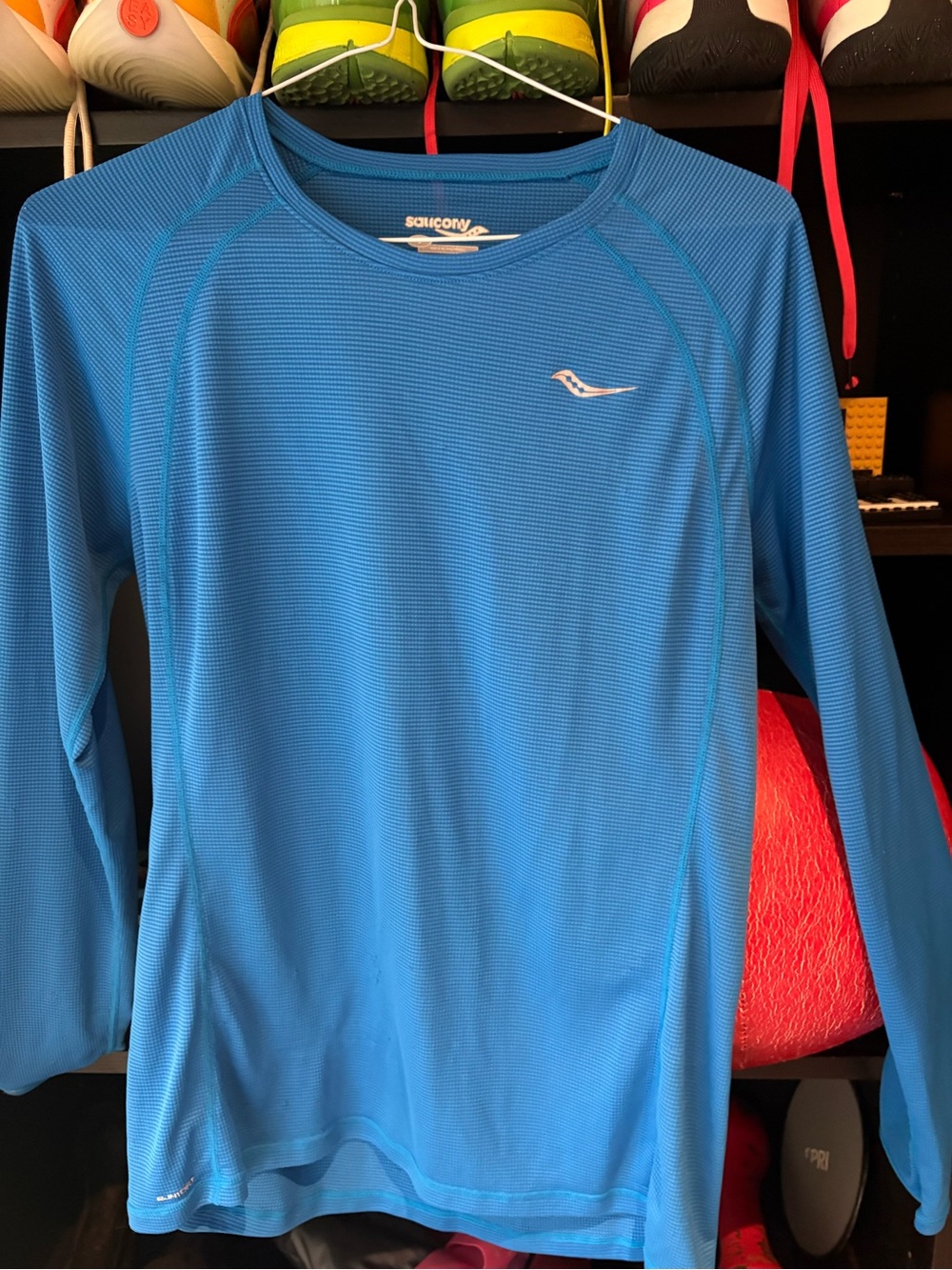 Saucony Women’s Long Sleeve Running Shirt Blue Size L